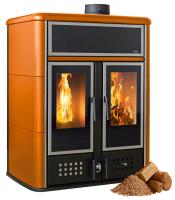 Klover DUAL Hybrid Kombi Kaminofen Holz Pellet wasserführend Tera De Sina 27,4 kw